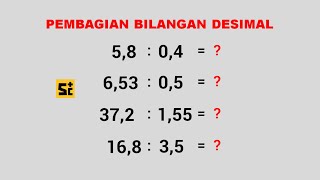 PEMBAGIAN PECAHAN DESIMAL - MATEMATIKA KELAS 5 SD - BELAJAR MATEMATIKA ONLINE