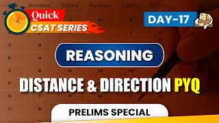 Distance and Direction PYQs for UPSC Prelims CSAT 2025 || Sleepy Classes IAS