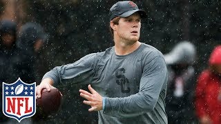Sam Darnold's Pro Day Highlights in the Rain & Analysis | NFL
