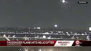 Video appears to show plane, helicopter collide over Potomac River