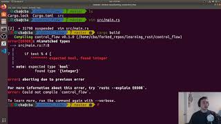Learning Rust: Control Flow