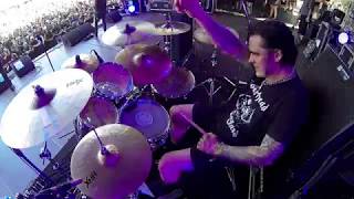 THE LURKING FEAR@With Death Engraved in Their Bones-Live in Brutal Assault 2017 (Drum Cam)