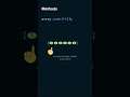 Javascript array methods in a minute | #shorts | push, pop, shift, unshift