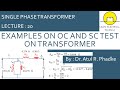 Examples on Open-circuit and Short-circuit Test on Transformer (20)