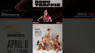 Dance St. Louis presents BODYTRAFFIC, Apr 6 at the Touhill  #dance #contemporarydance #performance