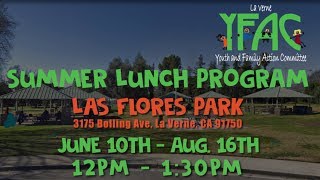YFAC Summer Lunch Program