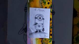 How To Draw Easy Minion Drawing #art #shorts