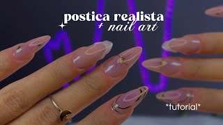 postiça realista: passo a passo completo como treinar sem danificar a unha + nail art brush nail 🧚🏻