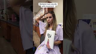 Alphabet main letter sounds with movement