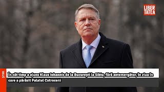 În cât timp a ajuns Klaus Iohannis de la București la Sibiu, fără antemergător, în...|Libertatea