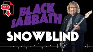 Black Sabbath – Snowblind (🔴Bass Tabs | Notation)  @ChamisBass #blacksabbathbass #blacksabbath