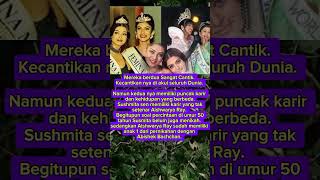 Aiswarya Ray dan Sushmita Sen yang sama2 dipakai kecantikan nya seluruh dunia #pecintabollywood