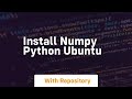 install numpy python ubuntu
