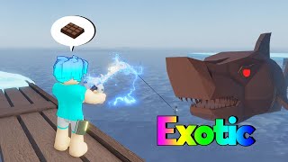 ผมใช้เหยื่อช็อกโกแลต !! จับปลาระดับ Exotic : Roblox Fisch