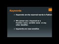 Python Basics 2: Keywords and Identifiers in python | The Py Geeks
