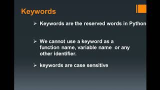 Python Basics 2: Keywords and Identifiers in python | The Py Geeks