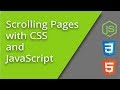 Scrolling Pages with JavaScript and CSS