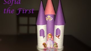 DIY Princess Sofia Castle using tissue paper rolls | Kids crafts ideas