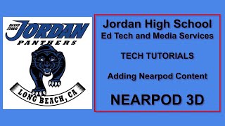 Nearpod Tutorials-Adding Nearpod 3d Content