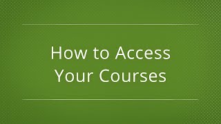 How to Access your Courses on Moodle - Student