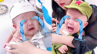 人类幼崽打针名场面，看得出来很疼了！#funny#shorts#搞笑#萌娃