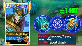 NEW ZHASK UNLIMITED DAMAGE HACK BUILD 2025!!(must try🔥) MLBB✓