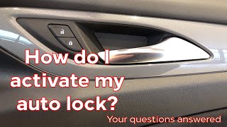 How do I set the Auto Lock feature on a Vauxhall?