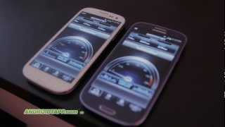 4G Speed Test (LTE vs HSPA+ or AT&T vs T Mobile) on Samsung Galaxy S3