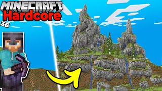 I Tried Building a Mountain in a WEEK in Hardcore Minecraft Survival