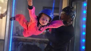 ADLEY LEARNS TO FLY!! Skydiving with the Family and a hidden door to Play New Games!
