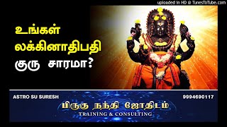 உங்கள் லக்கினாதிபதி குரு சாரமா? |  பிருகு நந்தி ஜோதிடம் | #Astro_SU_Suresh