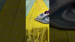 Saree Pre-Pleating and folding|#sareeprepleating #sareeprepleatingandfolding #sareedrapping #shorts