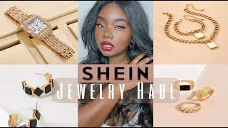 HUGE SHEIN JEWELRY TRY ON HAUL | WATCHES + EARRINGS + RINGS + NECKLACES | KAYSIE