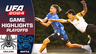 PLAYOFFS: Oakland Spiders at Seattle Cascades | FULL GAME HIGHLIGHTS | July 27, 2024