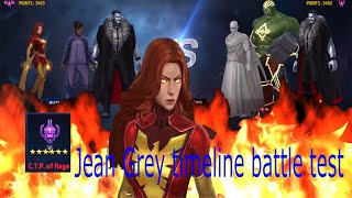 Jean Grey timeline battle test with ctp rage | Marvel Future Fight