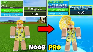 Beating Blox Fruits using Kilo! Lvl 0 to Max Lvl Noob to Pro in Blox Fruits!