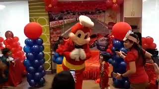 Ace 4th birthday at jollibee.. JollirAce theme party(2)