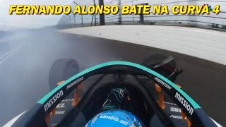 Indy 500 2020 - Fernando Alonso crash in turn 4