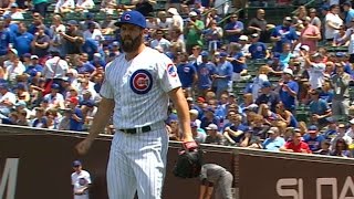 ARI@CHC: Arrieta fans 12 and rips an RBI double