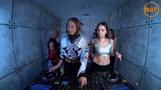 Natasha Wax & Sony Vibe b2b on map - 14 July 2022 Live Dj Set techno Mix