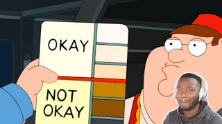 TRY NOT TO REACT - Family Guy Risky Black Jokes REACTION