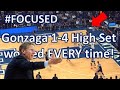 #FOCUSED: Gonzaga's Set Worked EVERY Time! (1-4 High Iverson)