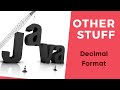 Java Other Stuff - Decimal Format