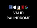 Valid palindrome - Leetcode 125 Solution in Python | Two Pointers