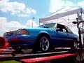 Ol' blue, on the mobile dyno at Hot Rod Mag PowerTour - KC stop Truman sports complex 2002