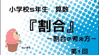 算数『割合1』－割合の解説－小5