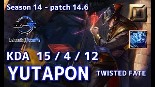 【JPサーバー/M1】DFM Yutapon ツイステッドフェイト(Twisted Fate) VS オーン(Ornn) JG - Patch14.6 JP Flex Ranked【LoL】