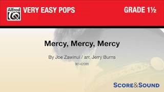 Mercy, Mercy, Mercy, arr. Jerry Burns – Score \u0026 Sound