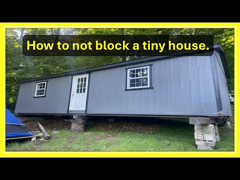 How to block a tiny house from a delivery guy.