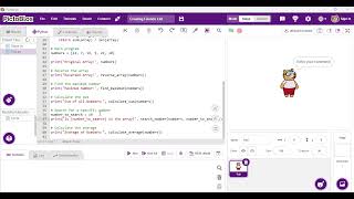Array Operations | Python Editor | PictoBlox